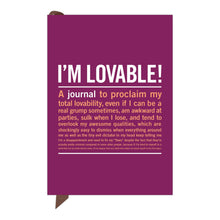 Load image into Gallery viewer, Knock Knock I&#39;M LOVABLE SOFT COVER NOTEBOOK
