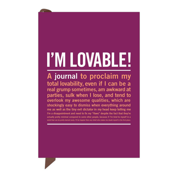 Knock Knock Im Lovable Soft cover notebook
