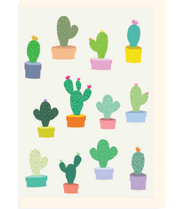 Chlea Paperie GREETING CARD CACTUS GREEN MULTI