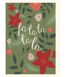 Greeting Card Fa La La Foliage