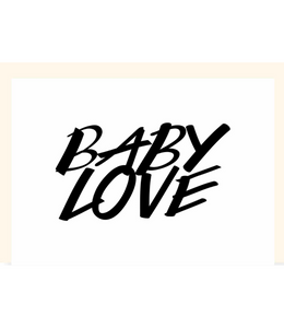 Chlea Paperie GREETING CARD BABY LOVE BRUSH