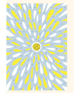 Chlea Paperie GREETING CARD DAISY BURST DOTS