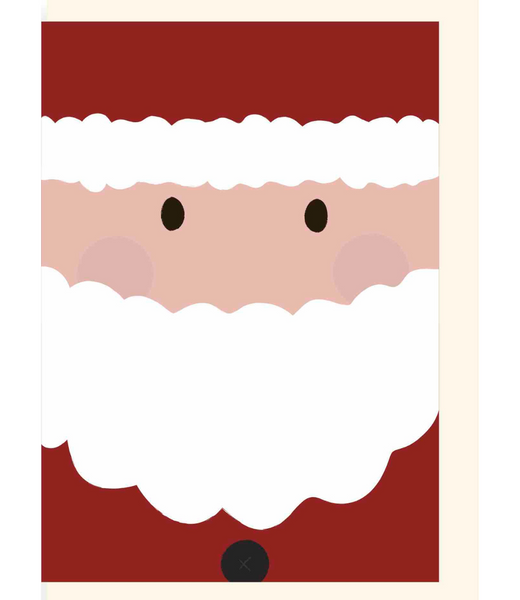 Chlea Paperie GREETING CARD FAT SANTA