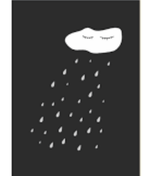 Chlea Paperie GREETING CARD CLOUD TEARS