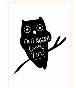 Chlea Paperie GREETING CARD OWL ALWAYS LOVE YOU