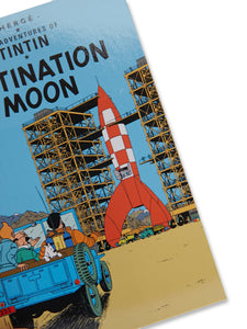 Tintin POSTCARD COVER: Destination Moon