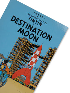 Tintin POSTCARD COVER: Destination Moon