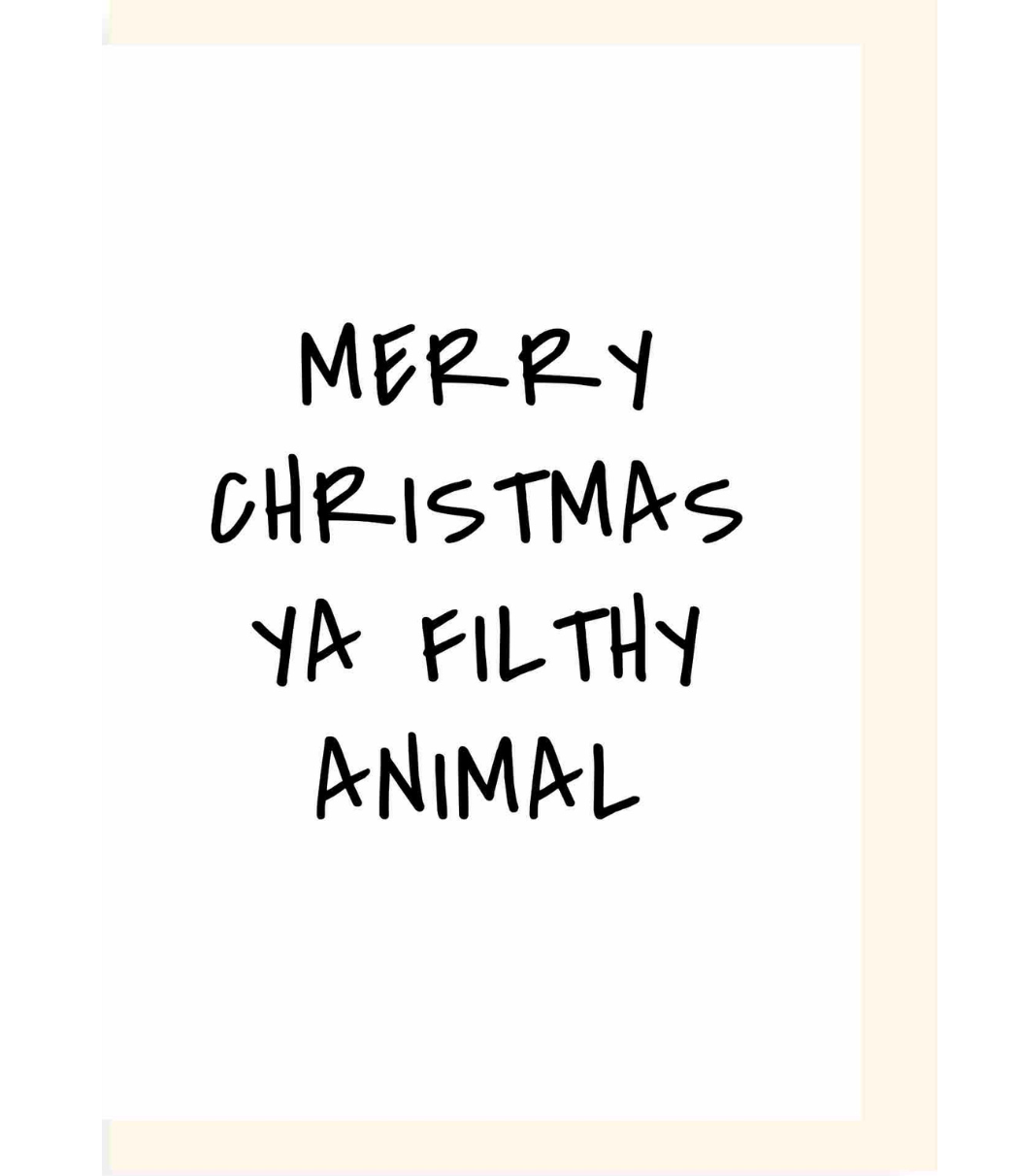 Chlea Paperie GREETING CARD FILTHY ANIMAL