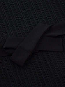 Shopatvelvet Posta Pleated Dress Black