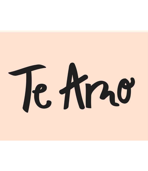 Chlea Paperie GREETING CARD TE AMO BRUSH