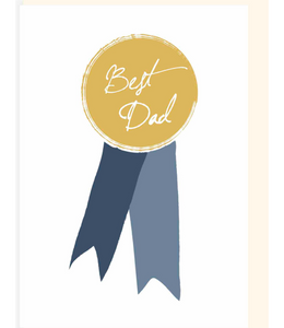 Chlea Paperie GREETING CARD BEST DAD MEDAL
