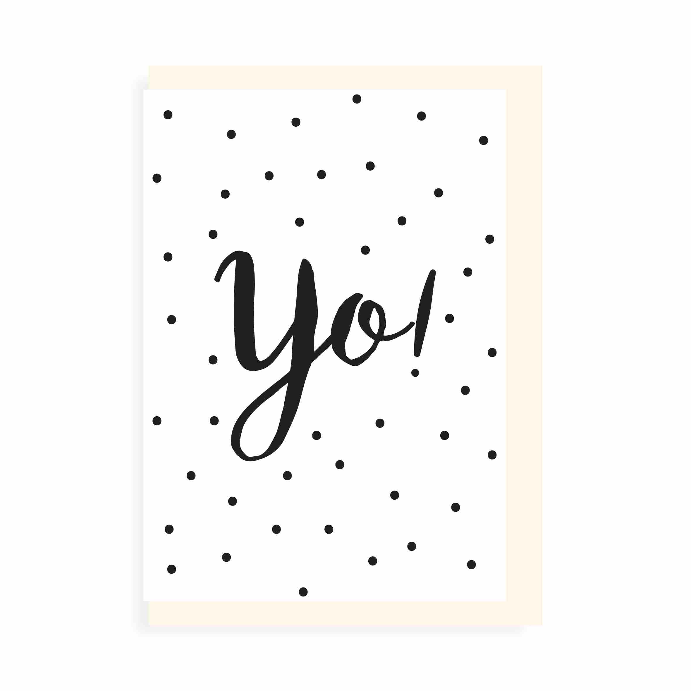 Chlea Paperie GREETING CARD YO DOTS