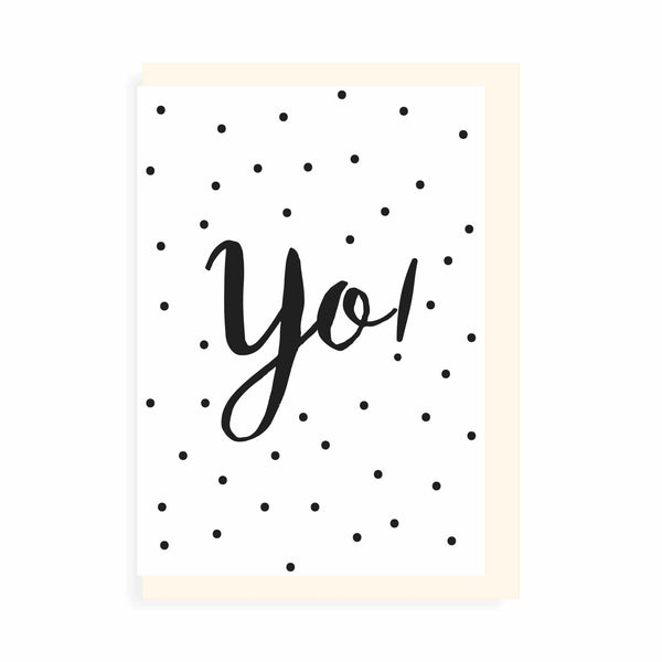 Greeting Card Yo Dots