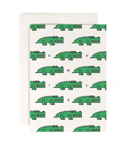 Crocodile Safari Card