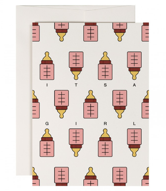 Pink Bottle Card