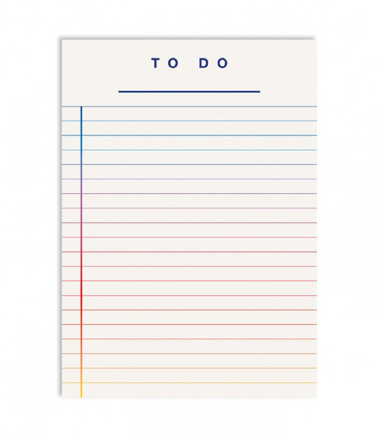 To Do Rainbow  Notepad A6