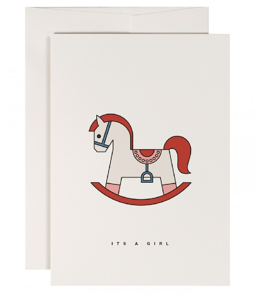 Red Rockinghorse Card