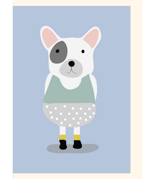 Chlea Paperie GREETING CARD FRENCH BULLDOG IN DIAPER