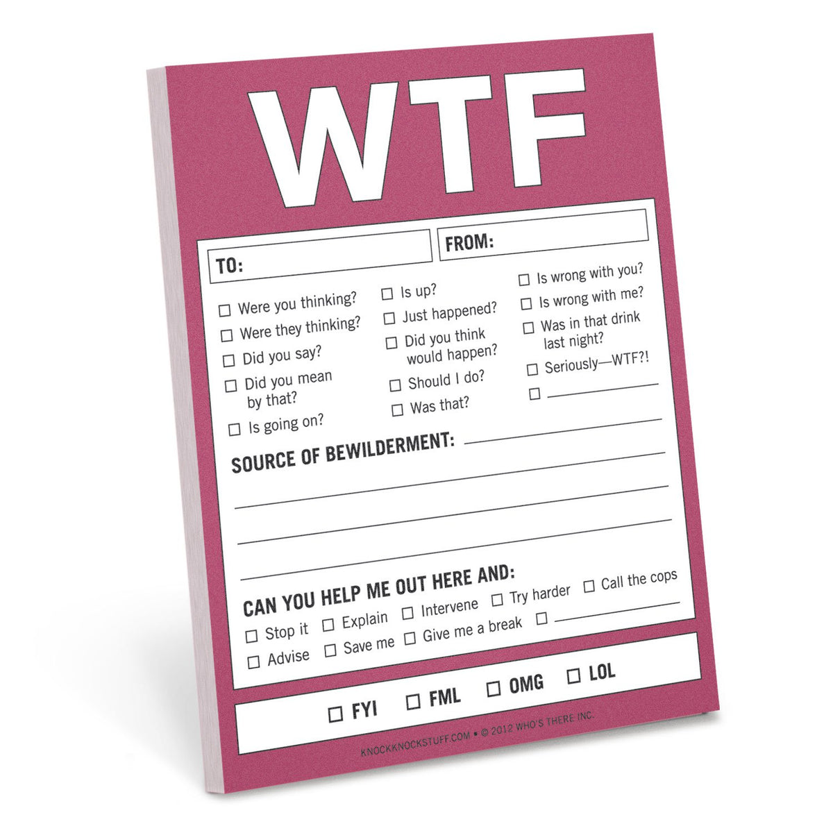 Wtf Paper Notepad – Art&Science
