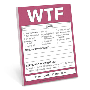 Knock Knock WTF PAPER NOTEPAD