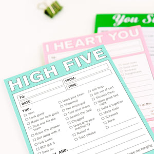 Knock Knock HIGH-FIVE PAPER NOTEPAD
