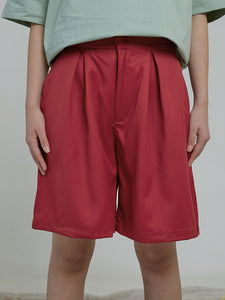 Red Flare Shorts
